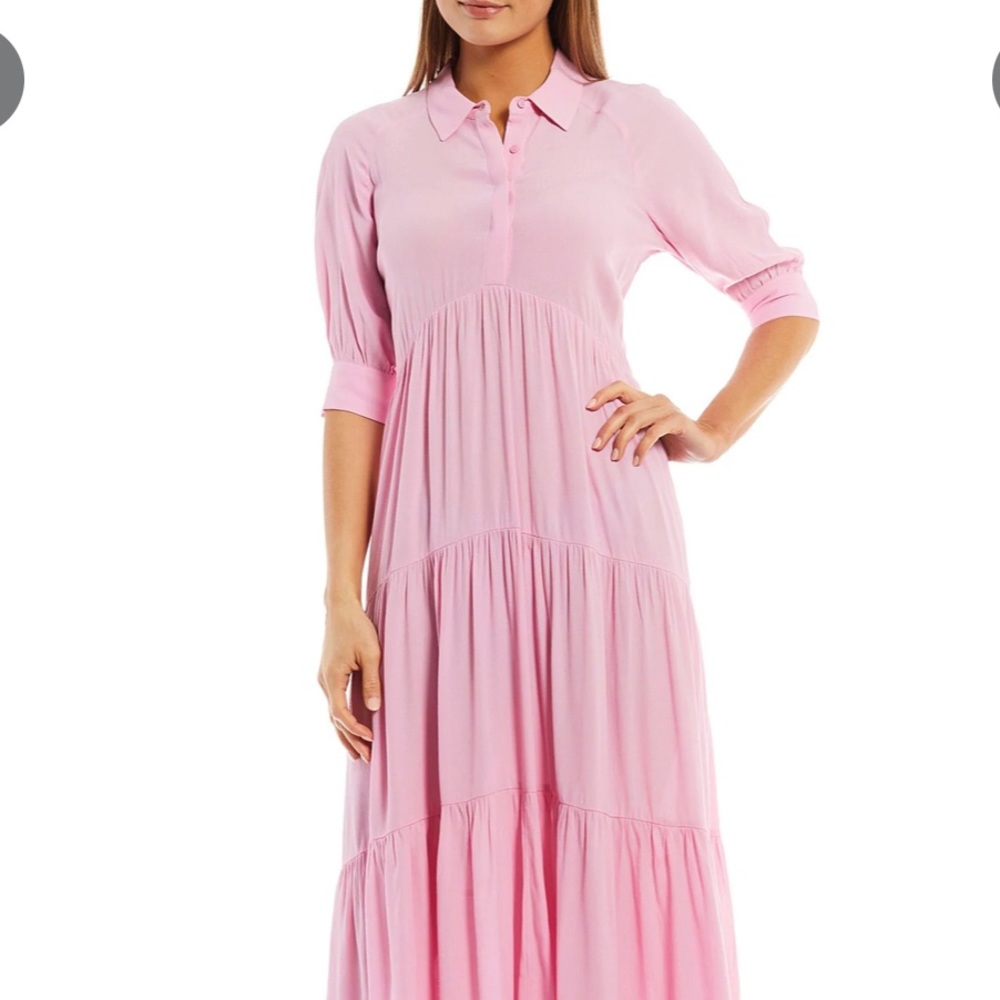 Pink Maxi Shirtdress XL